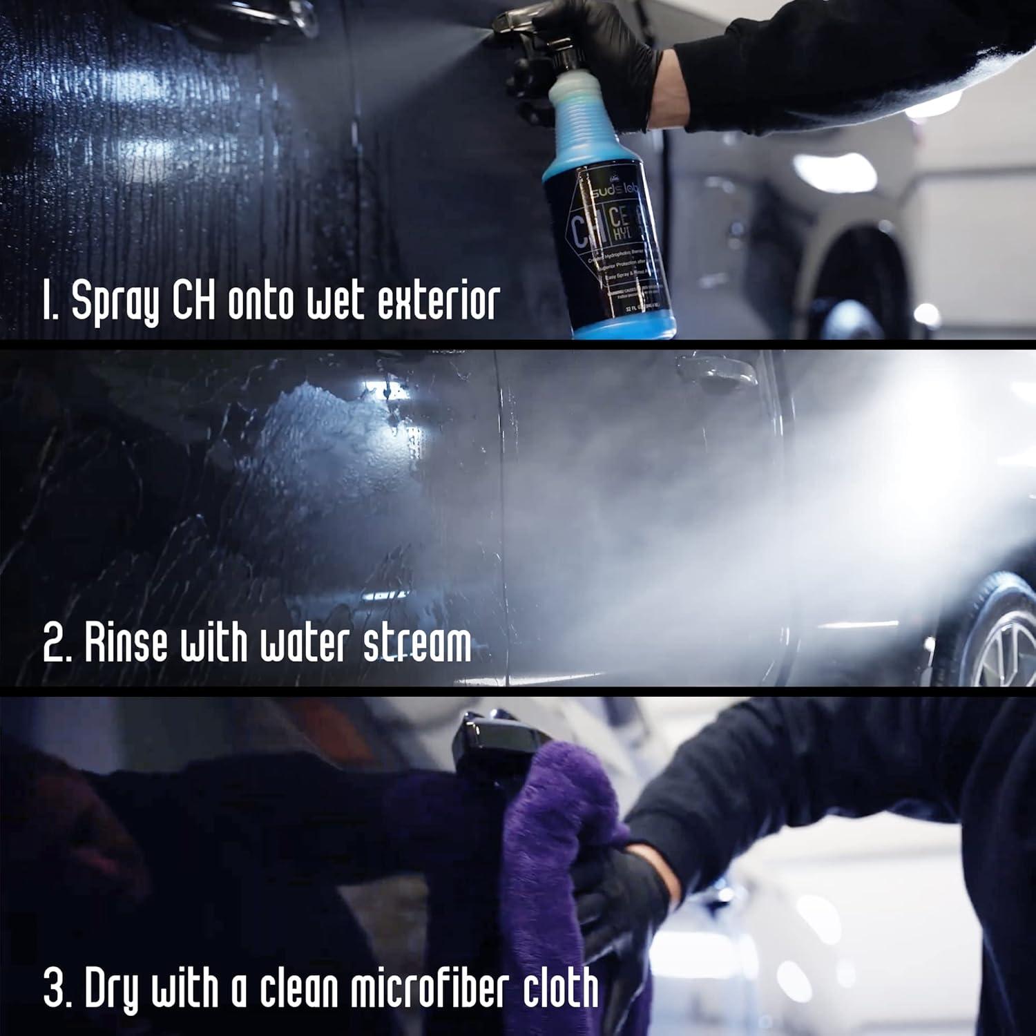 image:imageSuds Lab CH Ceramic HydroCoat Hydrophobic Car Sealant Water Activated Spray Easy To Use Water and Dirt Repelling Finish Treatment For All Vehicles High Gloss Spot Free Shine 32 oz32 Ounce Pack of 1