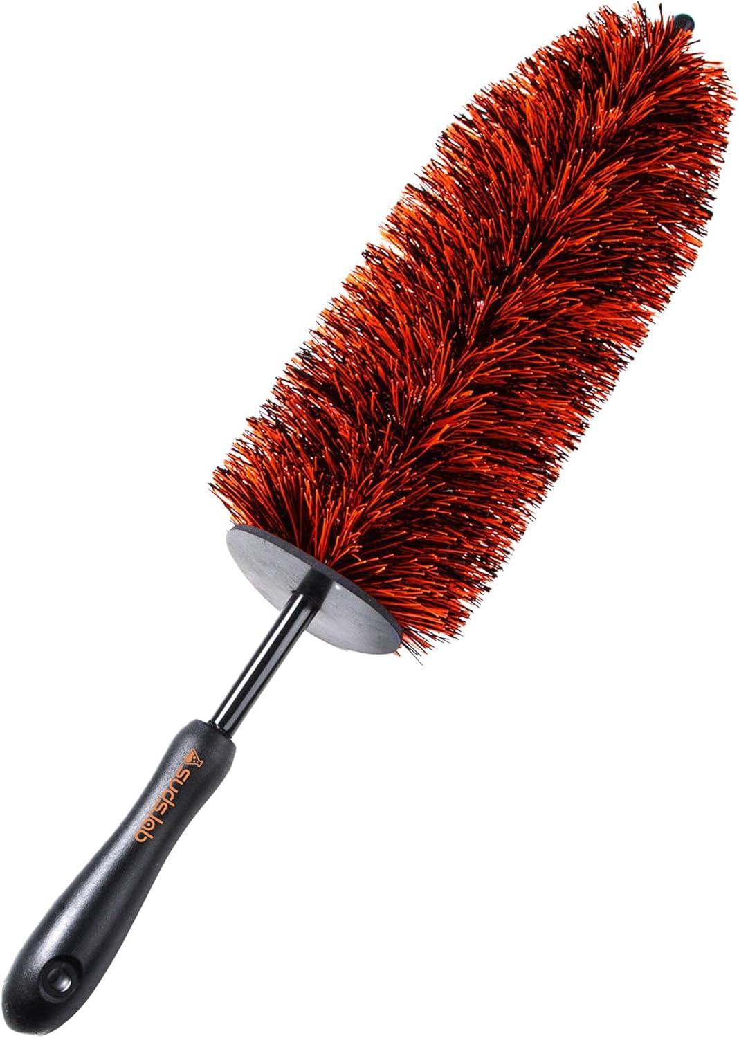 image:imageSuds Lab WB Premium Detailing Wheel Brush for All Vehicle Types 177 UltraSoft and ScratchFree Reusable Rim Wheel and Tire Brush for Deep Cleaning