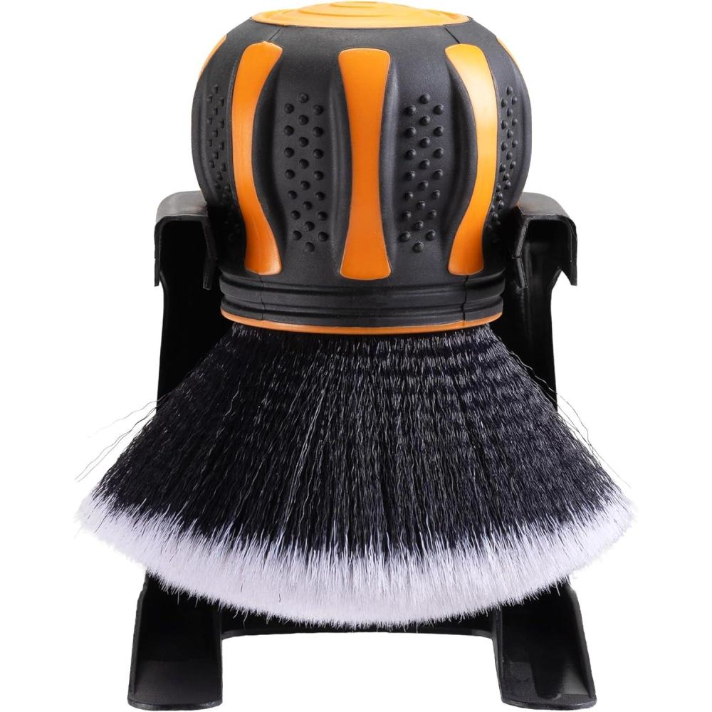 image:imageSuds Lab EliteBristle Boars Hair Car Detailing Brush Deep Cleaning Car Detail Brush with Stand MetalFree High Absorbency Detailing Tool for ScratchFree Interior amp ExteriorSynthetic Hair