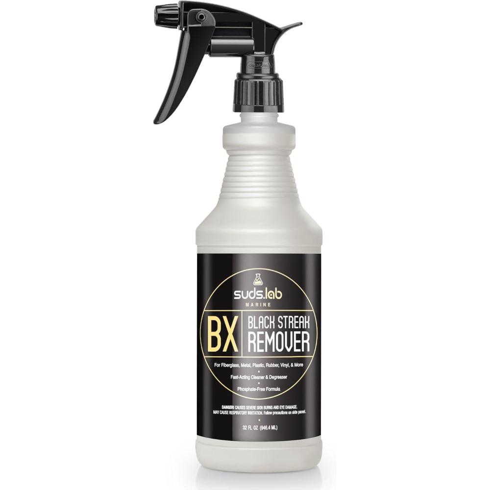 image:imageSuds Lab Marine BX Black Streak Remover FastActing Cleaner for Boats Fiberglass Vinyl amp More 32 oz