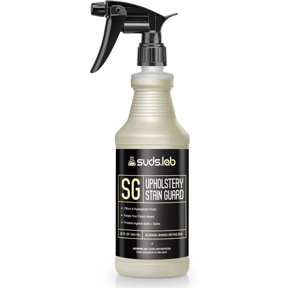 image:imageSuds Lab SG Upholstery Stain Guard for Car Seats Cloth Furniture Restore Fabric Repellency and Prevent Stains 32 Oz