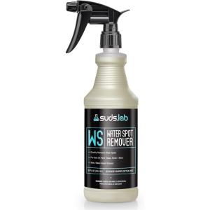 Suds Lab WS Heavy Duty Water Spot Gel Remover, Safe on Glass, Metal Paint, Vehicle Mineral Deposit Spot Remover, Preps Your Car For Waxing, 32 Oz.(32 Fl Oz (Pack of 1))