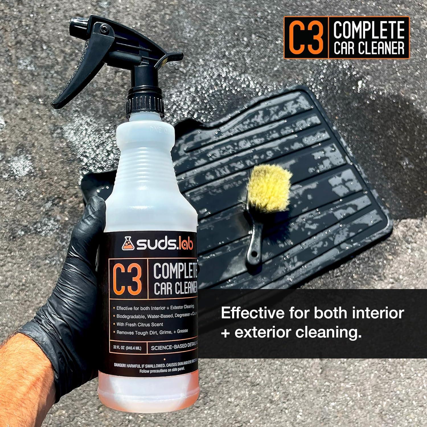 image:imageSuds Lab C3 Complete Car Cleaner Multipurpose Car Wash Solution for Interior and Exterior Cleaning Spray for Automotive Detailing 32 oz