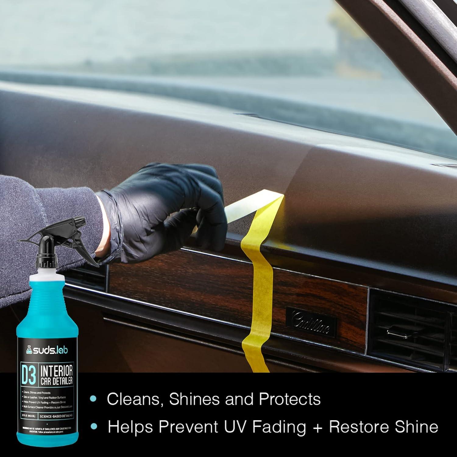 image:imageSuds Lab D3 Interior Car Detailer Auto Detailing Spray that Cleans Restores Shine and Protects Interior Surfaces 32 oz32 Fl Oz Pack of 1