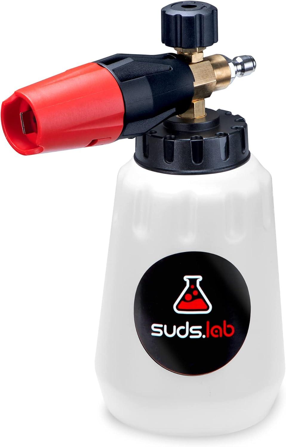 image:imageSuds Lab F1 Professional Foam Cannon with 32 Ounce Canister Adjustable Foam Nozzle Quick Connect for Pressure Washer Perfect for Car Washing