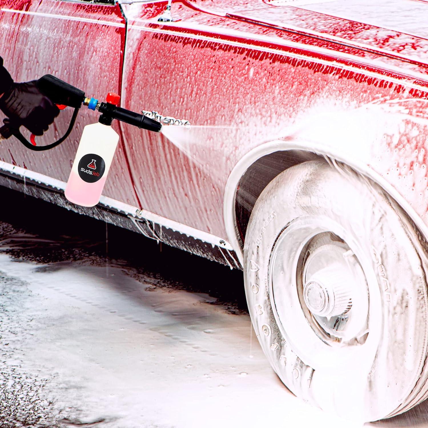 image:imageSuds Lab F2 Super Wash Foam Cannon Adjustable Foam Nozzle Quick Connect to any Pressure Washer Clean Dirt and Dust Home Car Washing