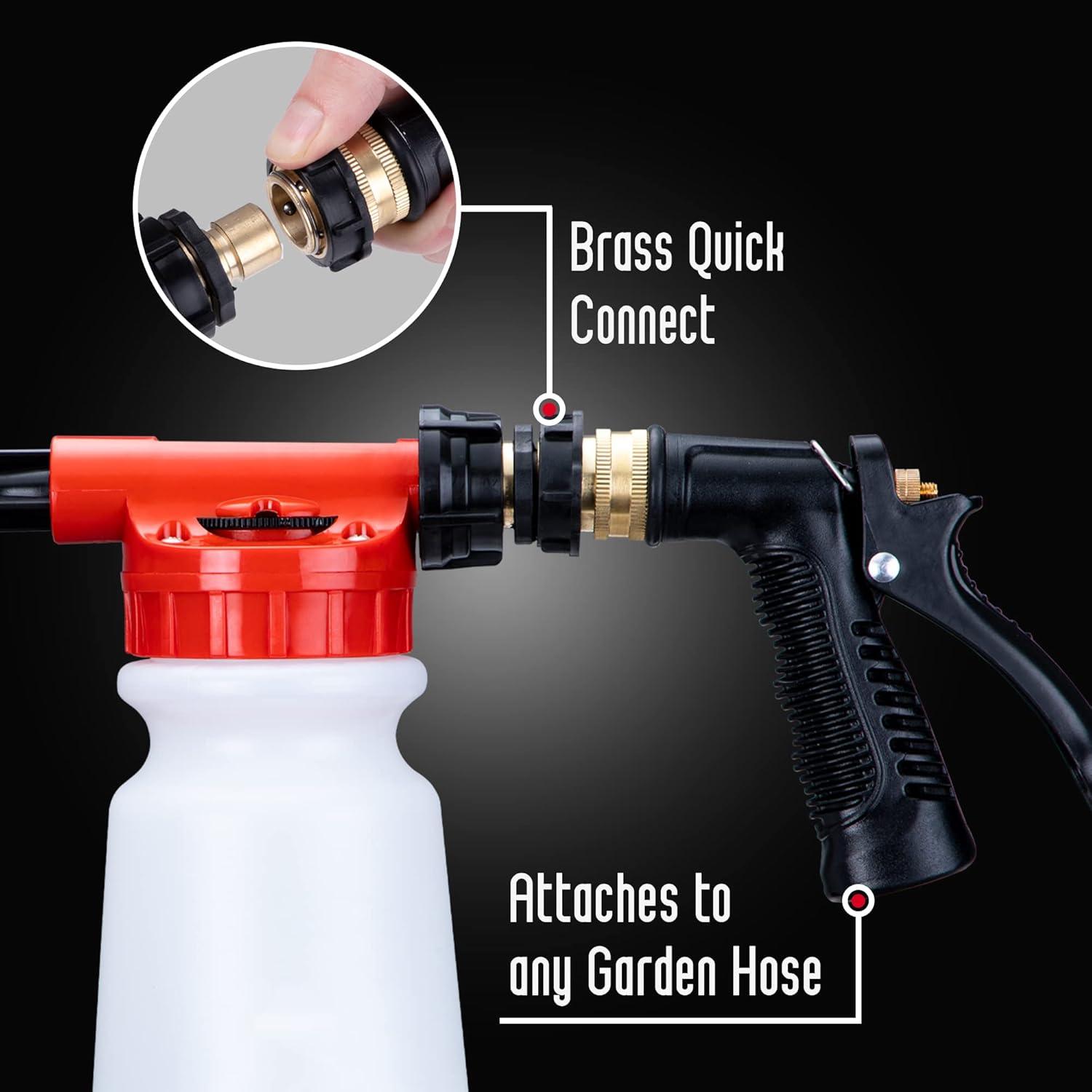 image:imageSuds Lab F3 Car Cleaning Foam Gun Adjustable Foam Nozzle Connect to Any Garden Hose Clean Dirt and Dust Home Car Washing