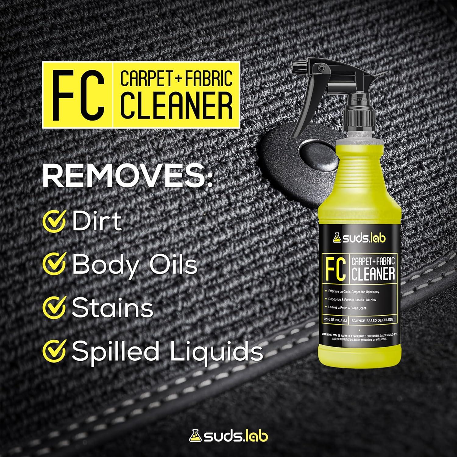 image:imageSuds Lab FC Carpet amp Fabric Cleaner Interior Upholstery Car Detailing for Seat Cloth Stains and Removes Odor with Clean Fresh Scent 32oz