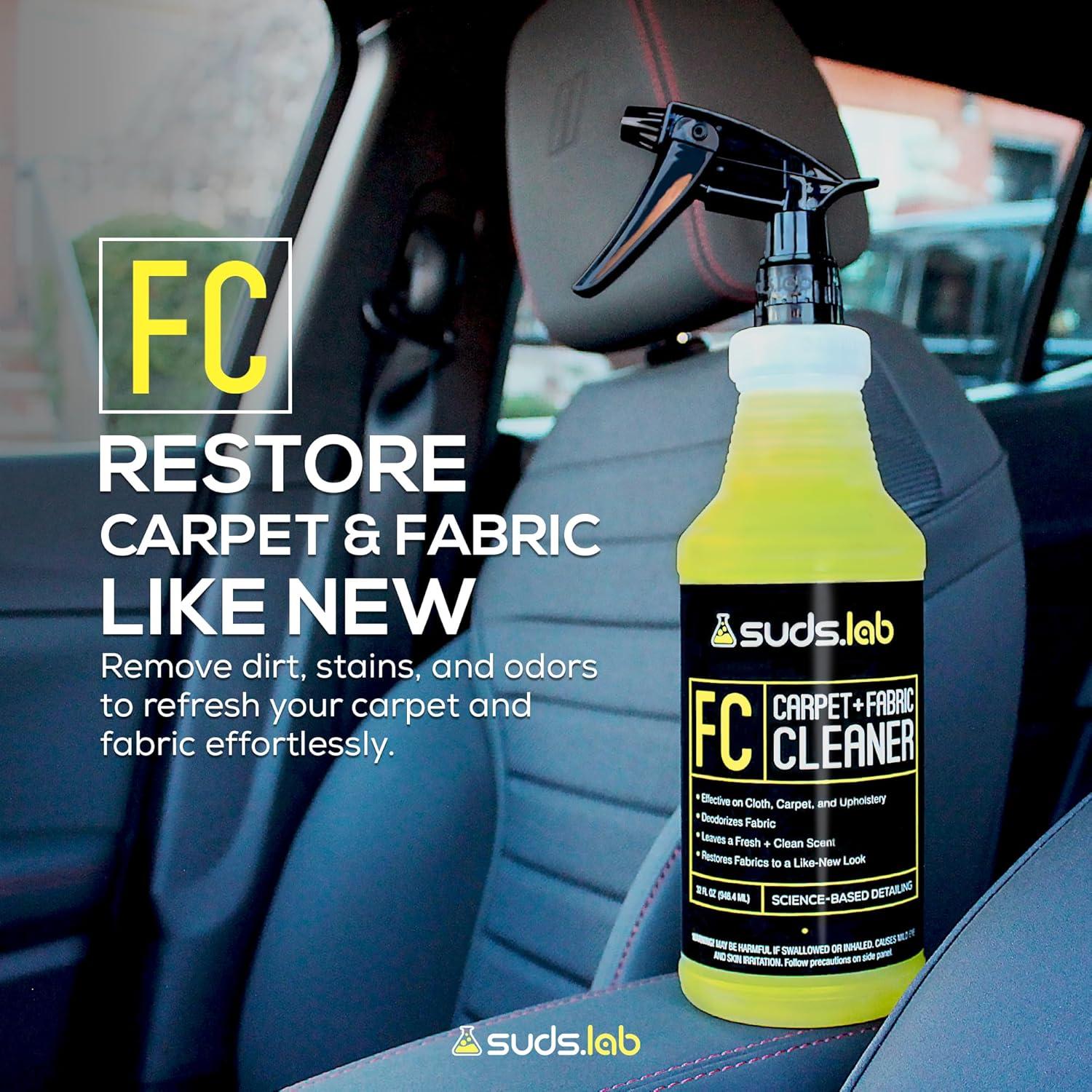 image:imageSuds Lab FC Carpet amp Fabric Cleaner Interior Upholstery Car Detailing for Seat Cloth Stains and Removes Odor with Clean Fresh Scent 32oz
