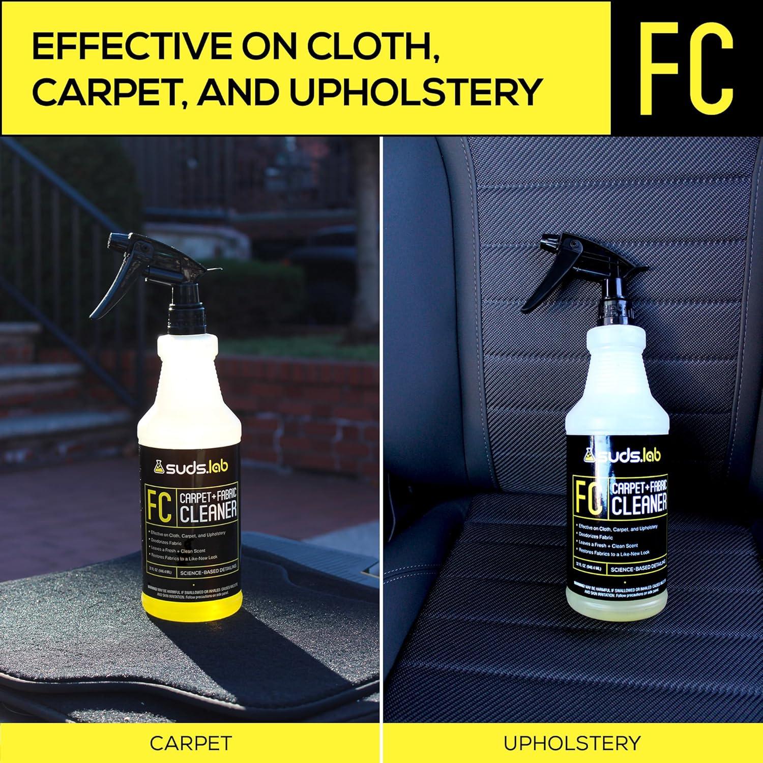 image:imageSuds Lab FC Carpet amp Fabric Cleaner Interior Upholstery Car Detailing for Seat Cloth Stains and Removes Odor with Clean Fresh Scent 32oz