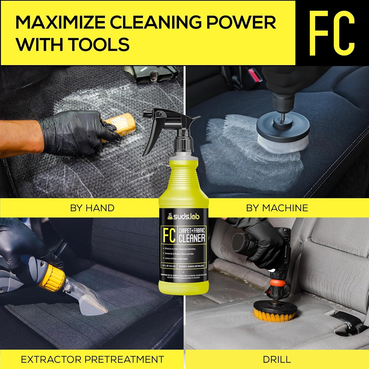 image:imageSuds Lab FC Carpet amp Fabric Cleaner Interior Upholstery Car Detailing for Seat Cloth Stains and Removes Odor with Clean Fresh Scent 32oz