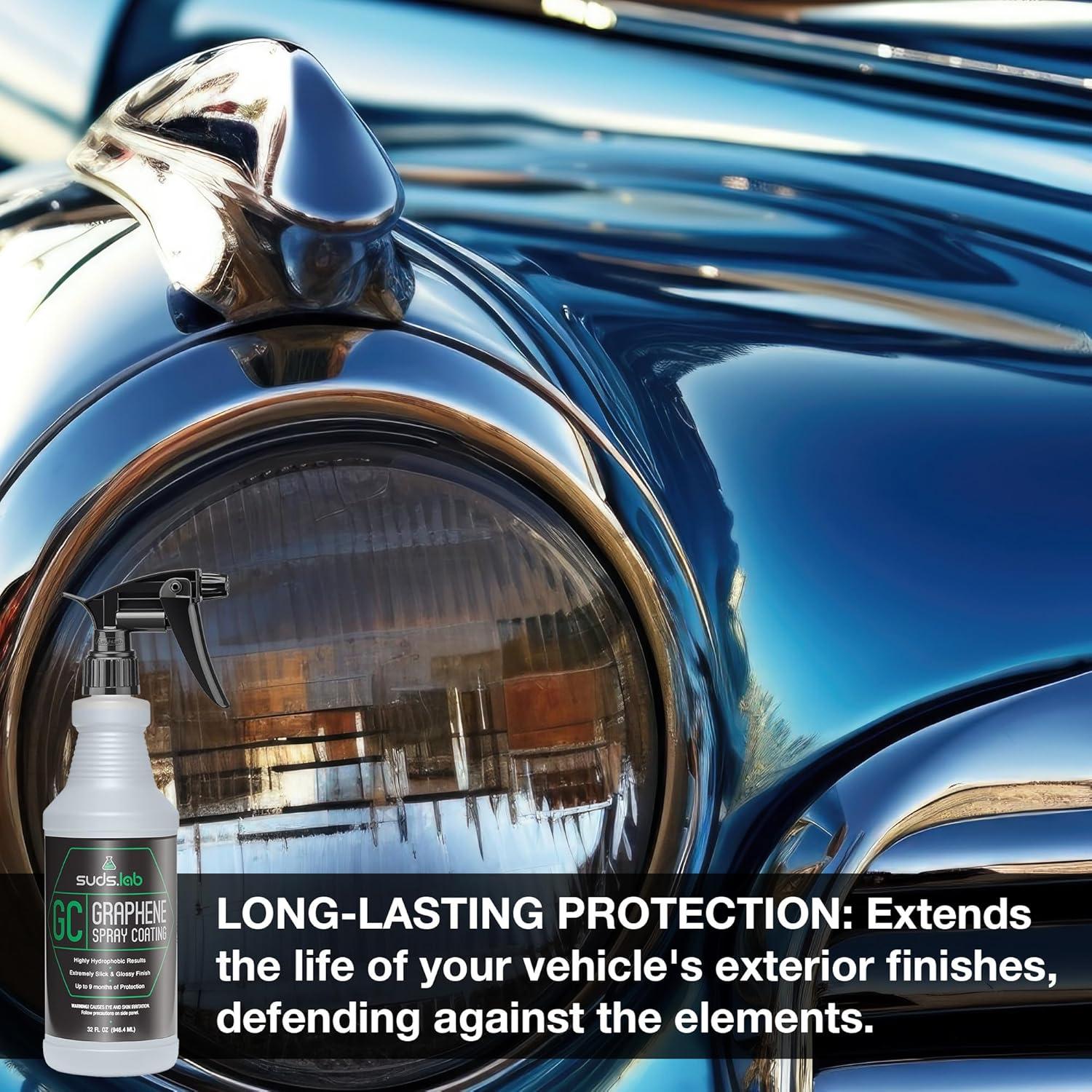 image:imageSuds Lab GC Graphene Spray Coating Sprayable Graphene Oxide Coating for Cars Boats RVs amp Motorcycles for Extreme Gloss Depth Shine and Protection 32 oz