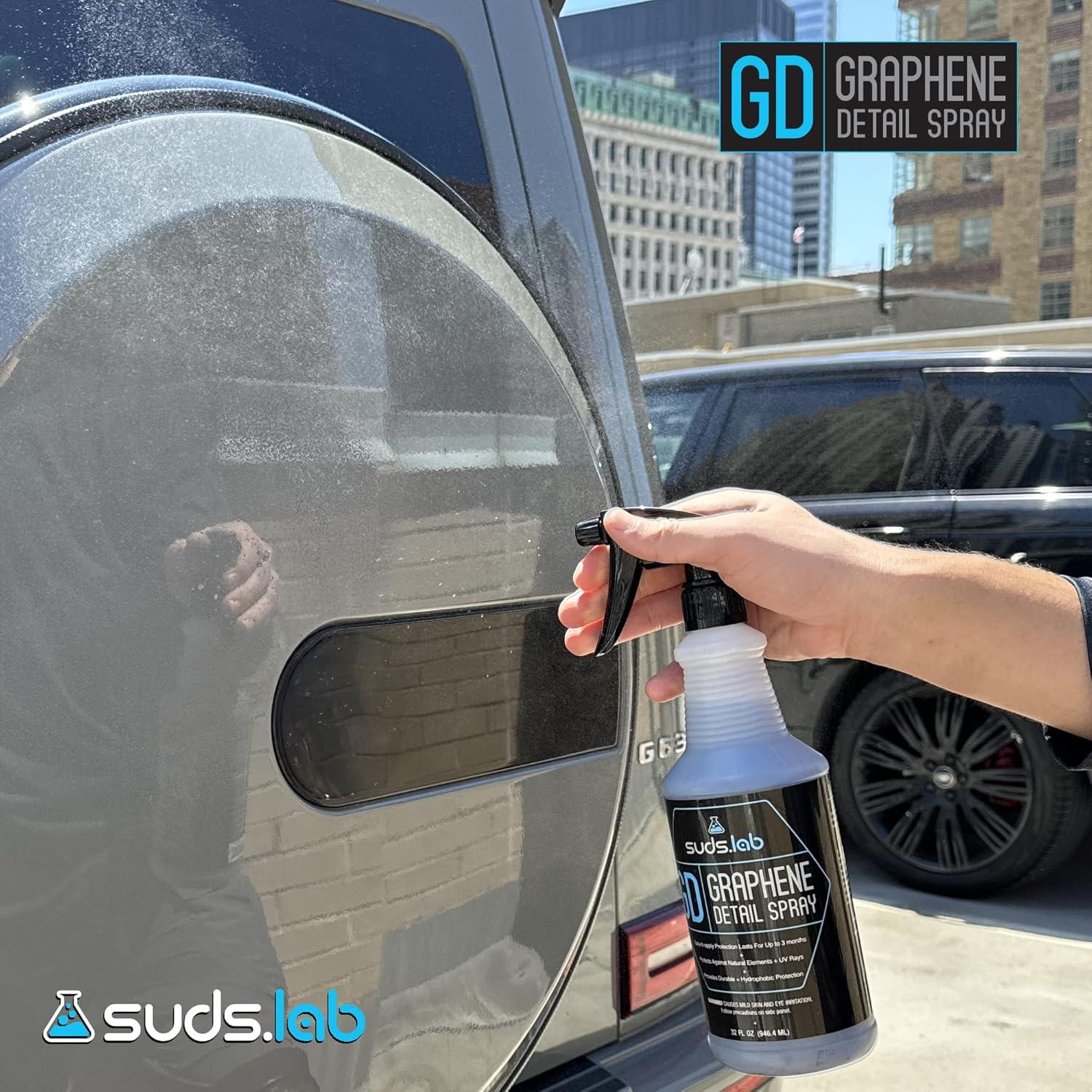 image:imageSuds Lab GD Graphene Detail Spray High Gloss Shine amp UV Protection for Cars FastActing Coating for Paint Clear Coat amp Glass Water Beading LongLasting Protection 32oz