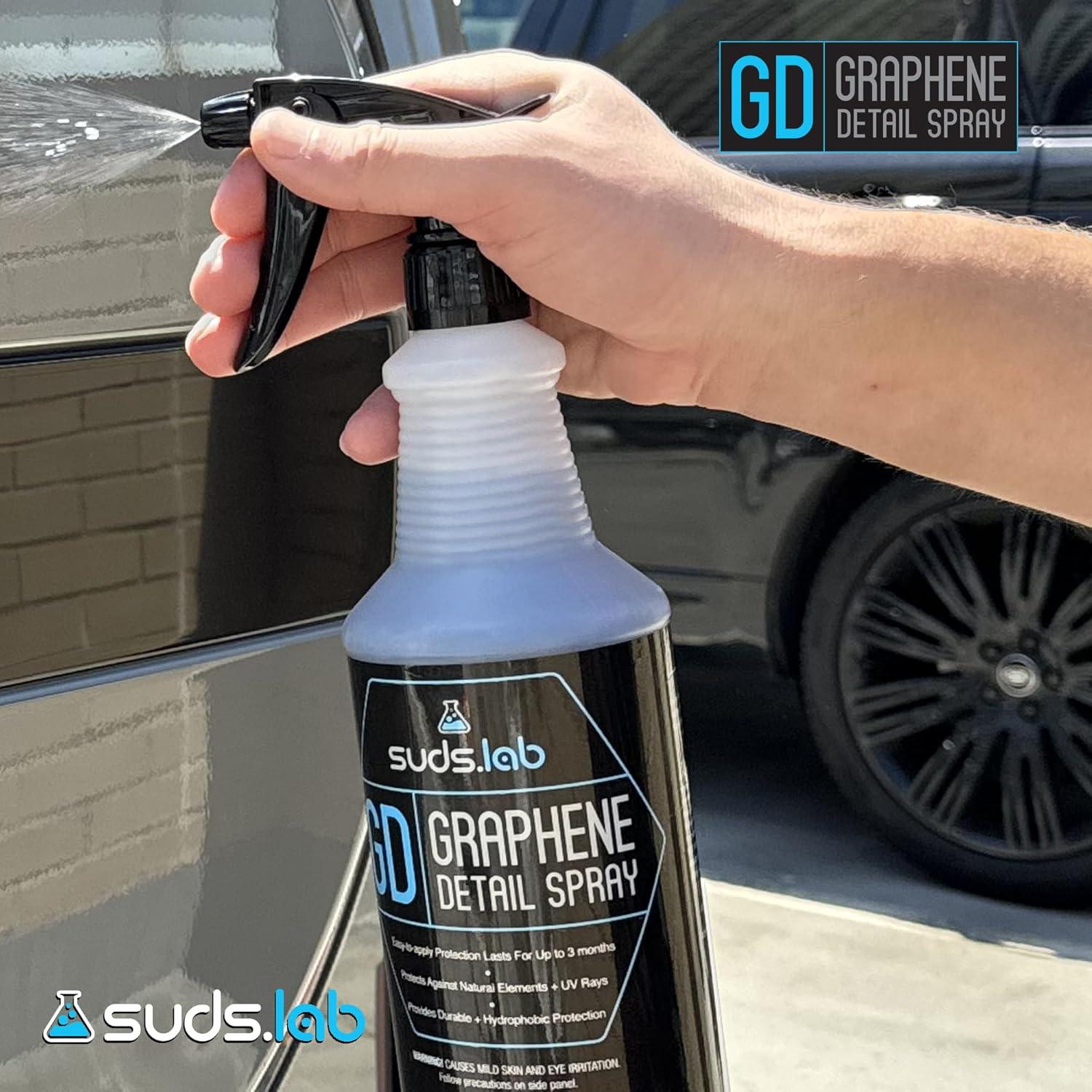 image:imageSuds Lab GD Graphene Detail Spray High Gloss Shine amp UV Protection for Cars FastActing Coating for Paint Clear Coat amp Glass Water Beading LongLasting Protection 32oz