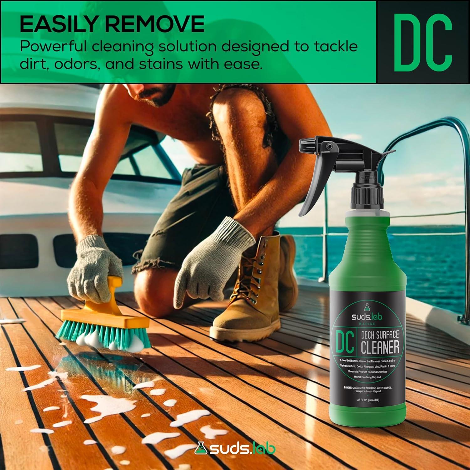 image:imageSuds Lab Marine DC Deck Surface Cleaner NonSkid for Boats Effective on Fiberglass Vinyl Plastic 32 oz
