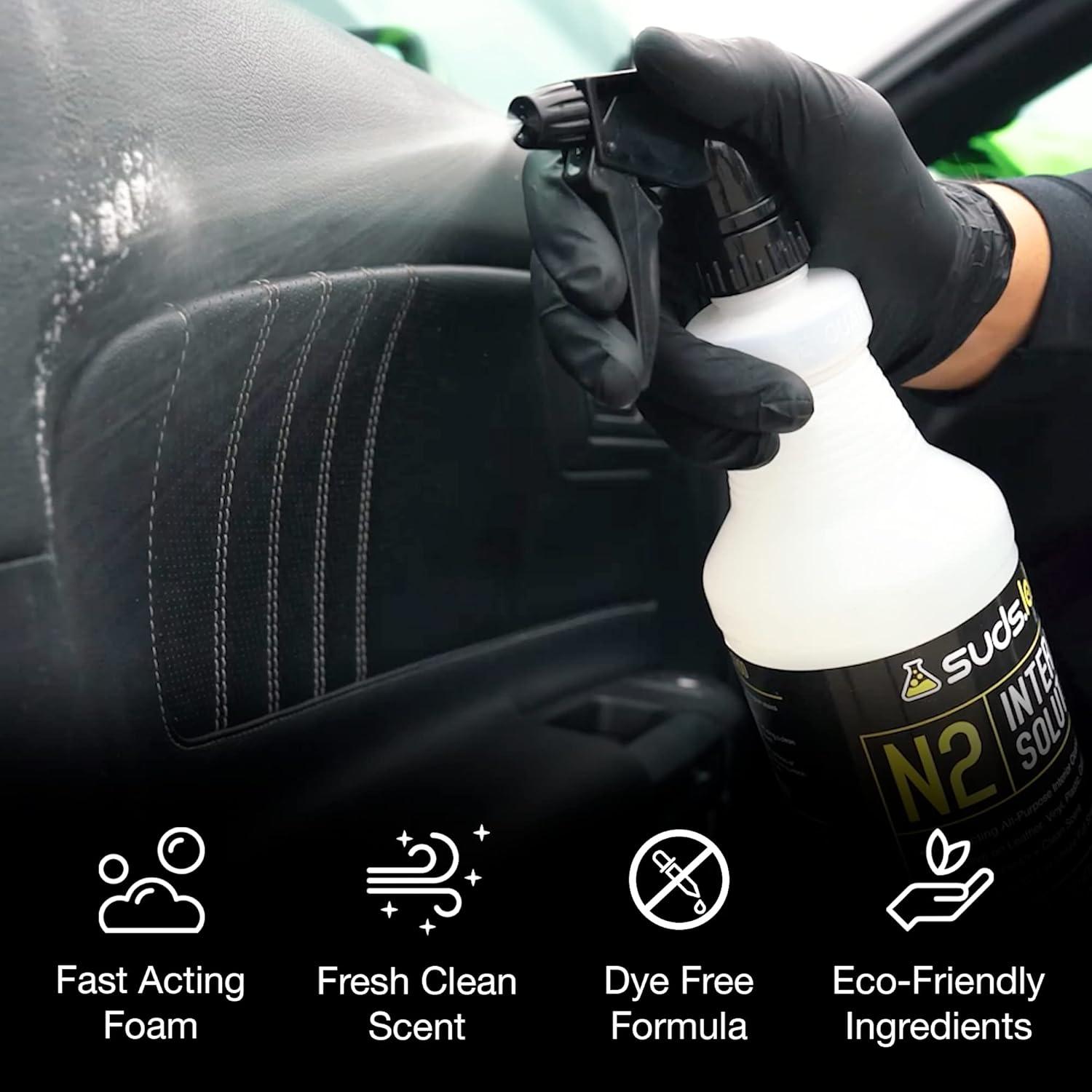image:imageSuds Lab N2 All Purpose Interior Solution for Cars and Boats Safe for Leather Vinyl Cloth Carpet 32 oz Bottle