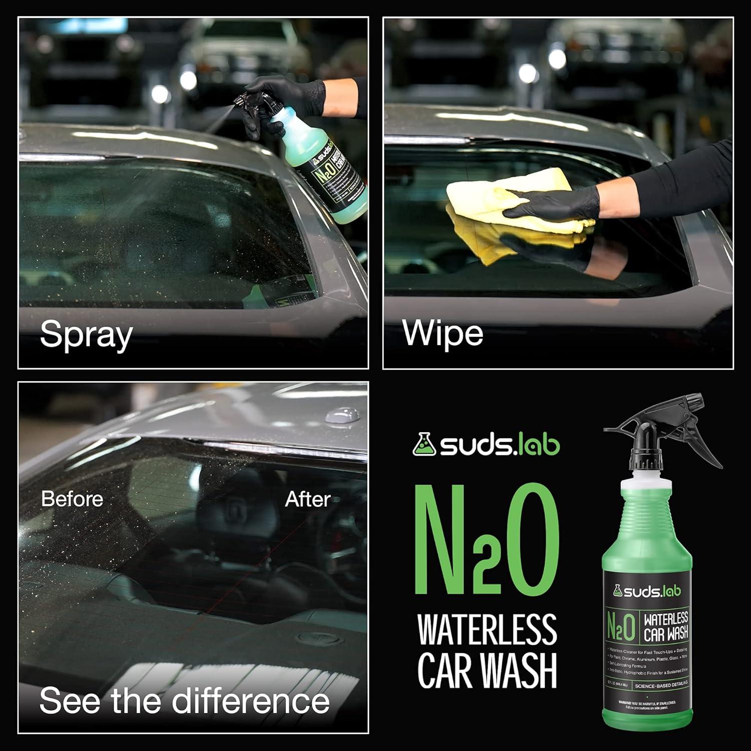image:imageSuds Lab N20 Waterless Car Wash for Fast Touch Ups Auto Detailing Exterior Cleaner 32 oz1 Count Pack of 1