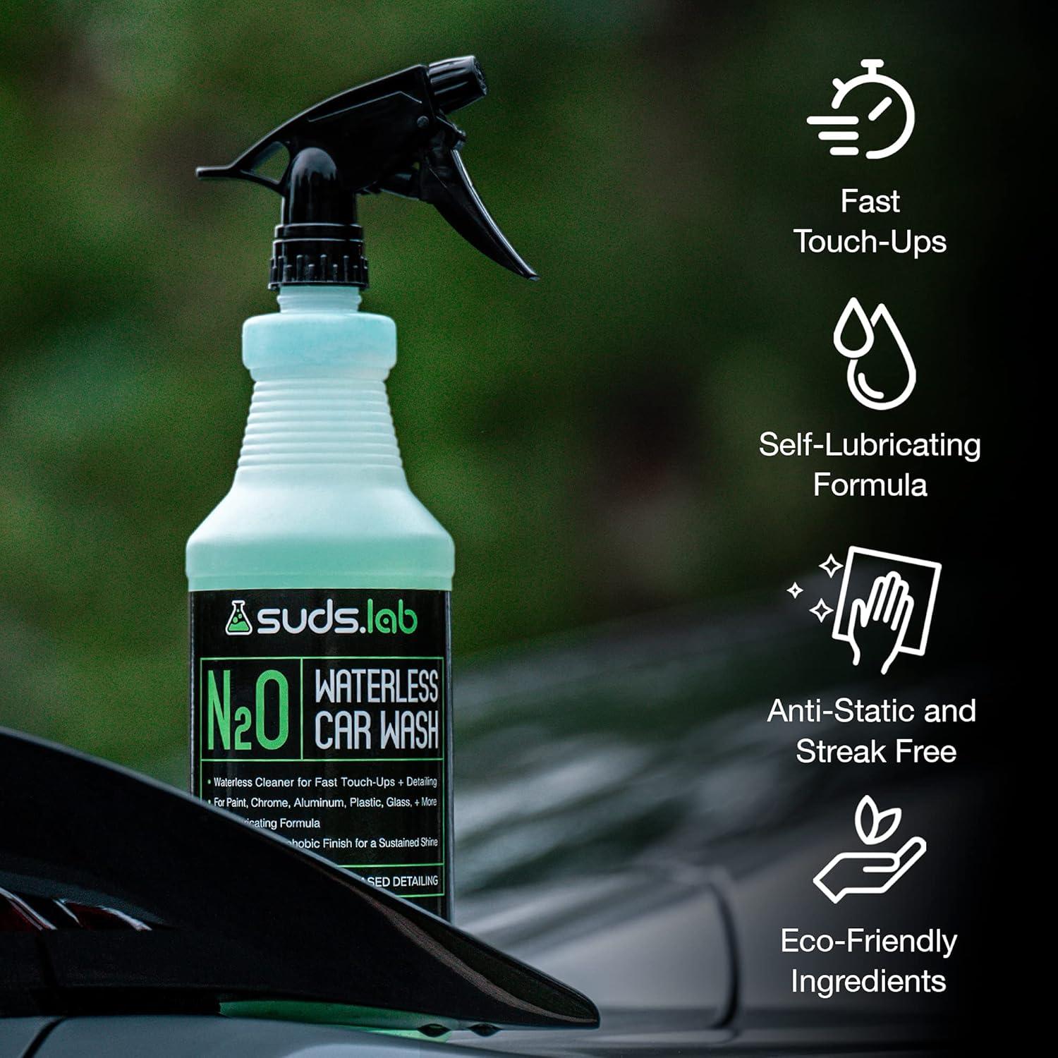 image:imageSuds Lab N20 Waterless Car Wash for Fast Touch Ups Auto Detailing Exterior Cleaner 32 oz1 Count Pack of 1