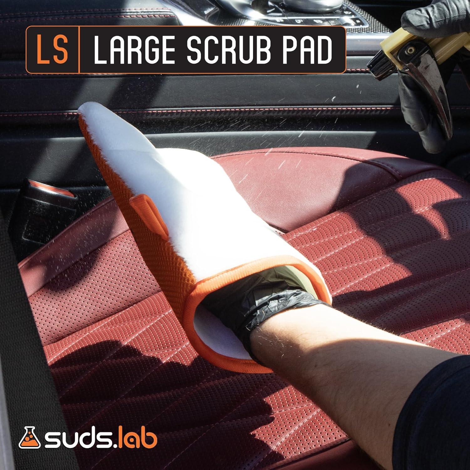 image:imageSuds Lab Oversized Scrub Pad Heavy Duty Car Wash and Interior Cleaning Mitt for Auto Upholstery and Detailing Durable ScratchFree Cleaning Tool