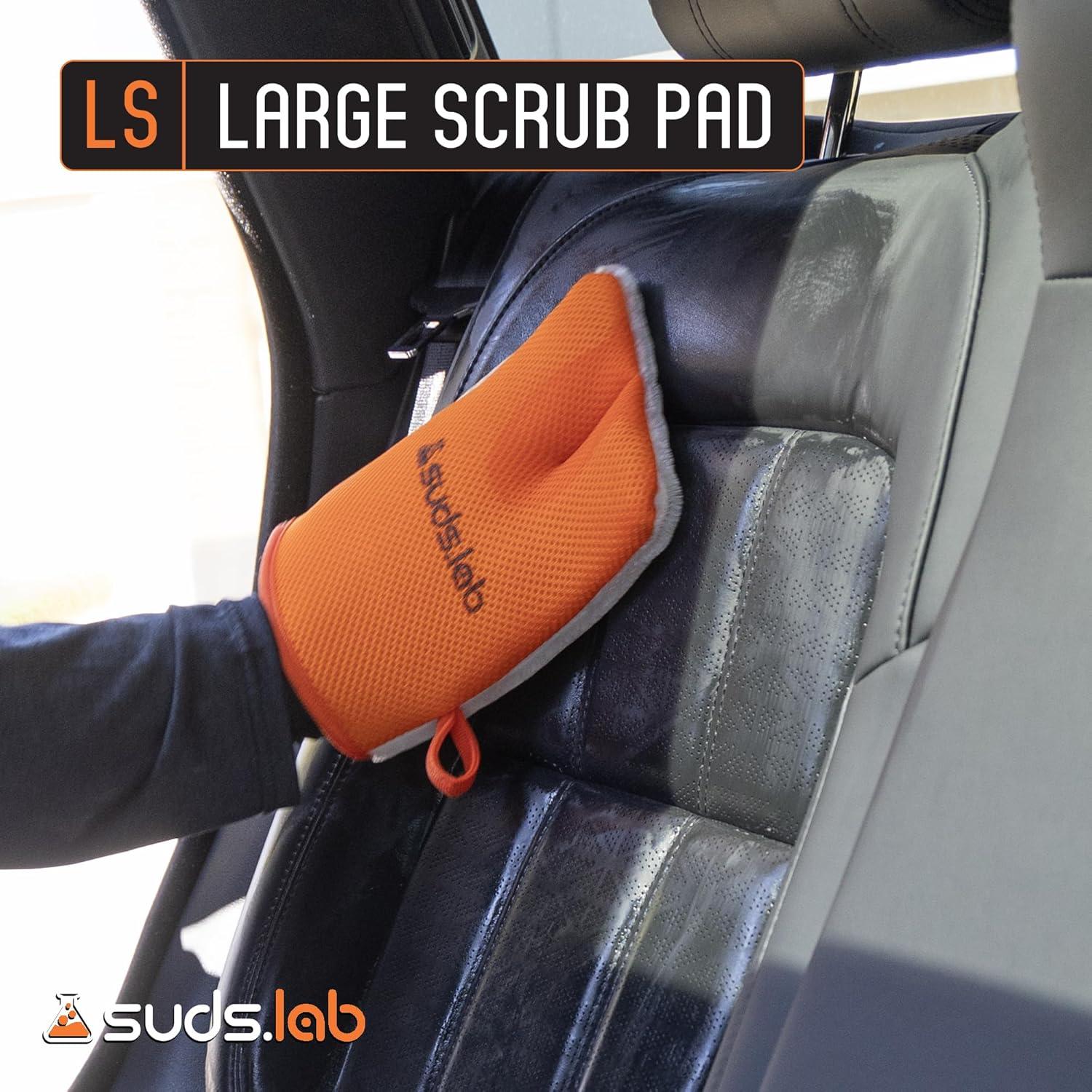 image:imageSuds Lab Oversized Scrub Pad Heavy Duty Car Wash and Interior Cleaning Mitt for Auto Upholstery and Detailing Durable ScratchFree Cleaning Tool