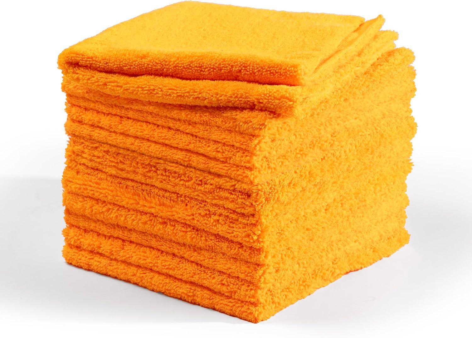 image:imageSuds Lab Premium Microfiber Towels for Car Detailing Cleaning Washing Polishing 16x16 UltraSoft Edgeless ScratchFree Cloth DualWeave Pack of 12