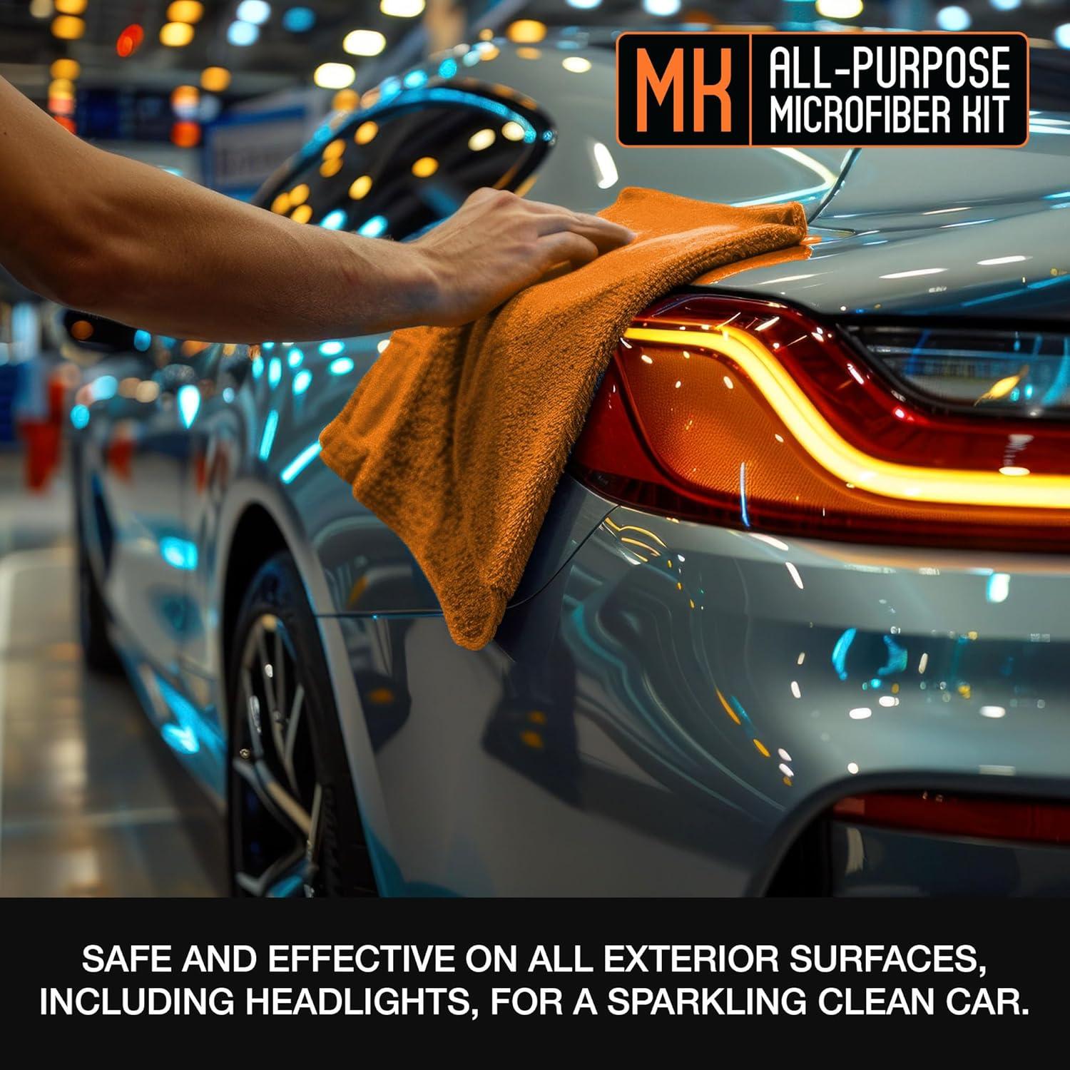 image:imageSuds Lab Premium Microfiber Towels for Car Detailing Cleaning Washing Polishing 16x16 UltraSoft Edgeless ScratchFree Cloth DualWeave Pack of 12