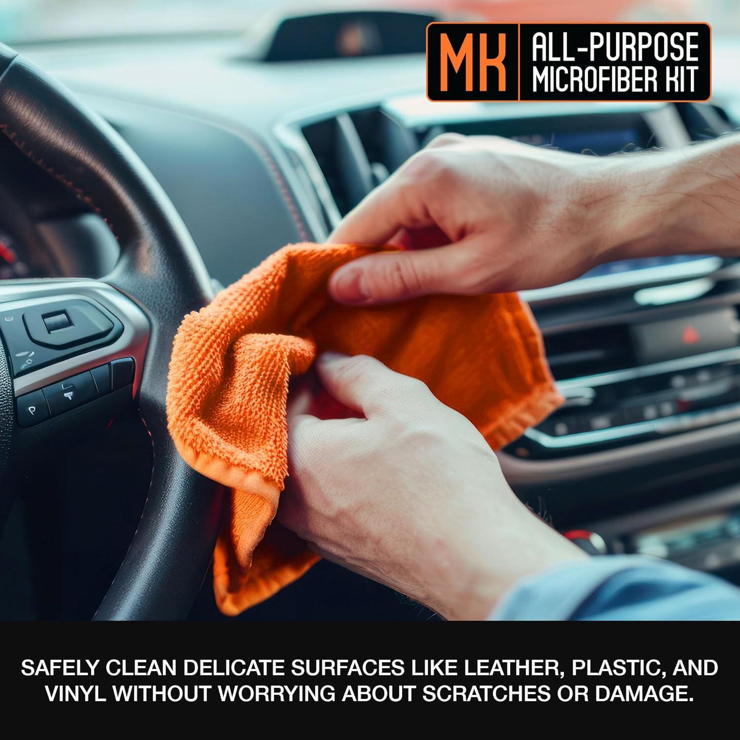 image:imageSuds Lab Premium Microfiber Towels for Car Detailing Cleaning Washing Polishing 16x16 UltraSoft Edgeless ScratchFree Cloth DualWeave Pack of 12