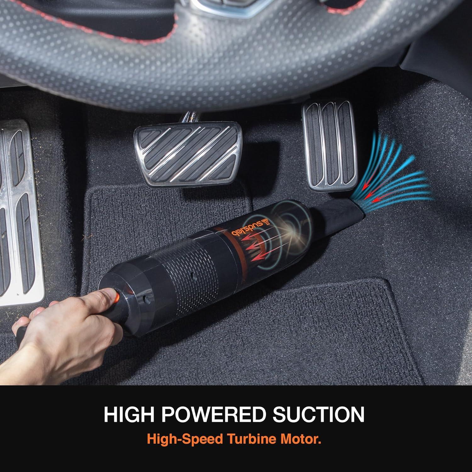 image:imageSuds Lab V1 HighPower Cordless Car Vacuum Cleaner 42Kpa Rechargeable amp Long Battery Life 3000mAh Portable Handheld Vacuums for Car Detailing Pet Hair Travel Interior Cleaning