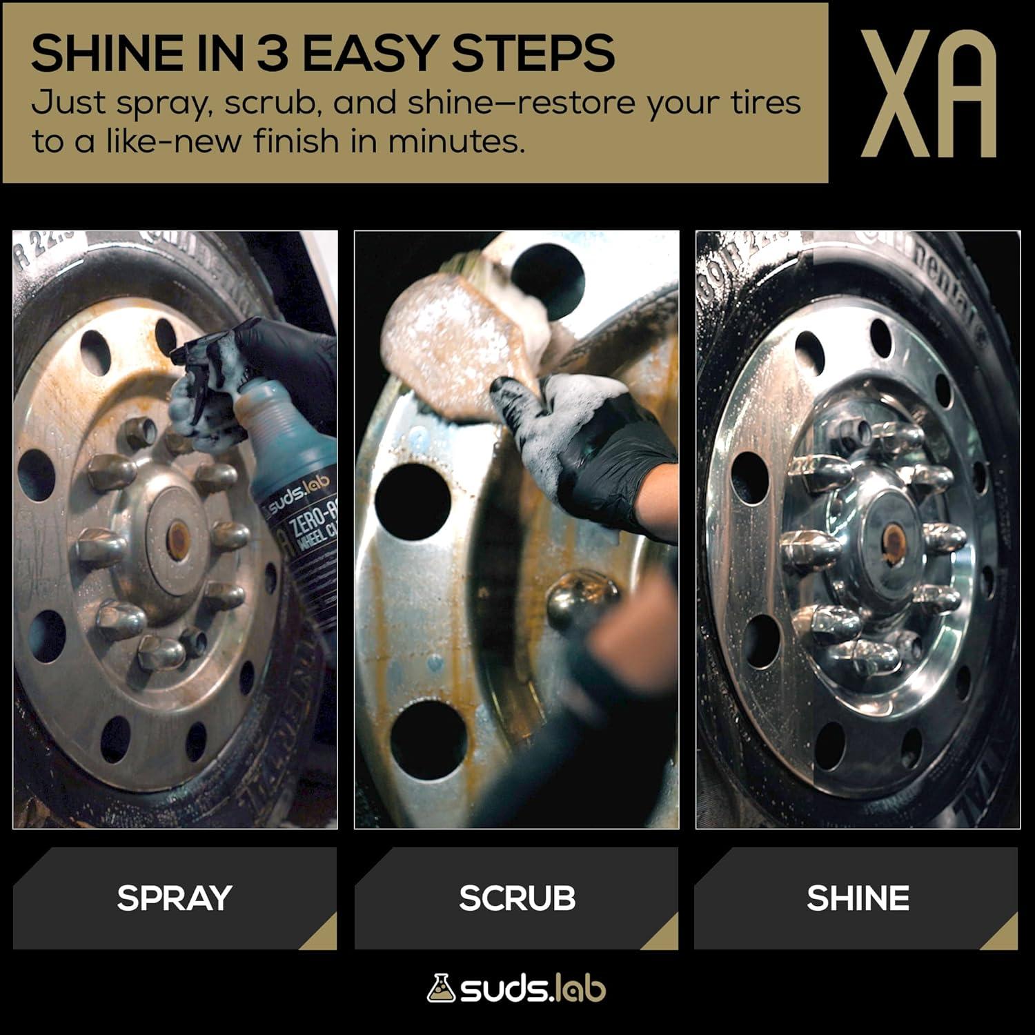 image:imageSuds Lab XA ZeroAcid Wheel Cleaner Cleans Brake Dust and Grime for Car Rims and Tires Safe on Chrome Alloy and Aluminum Rims 64 oz64 Fl Oz Pack of 1