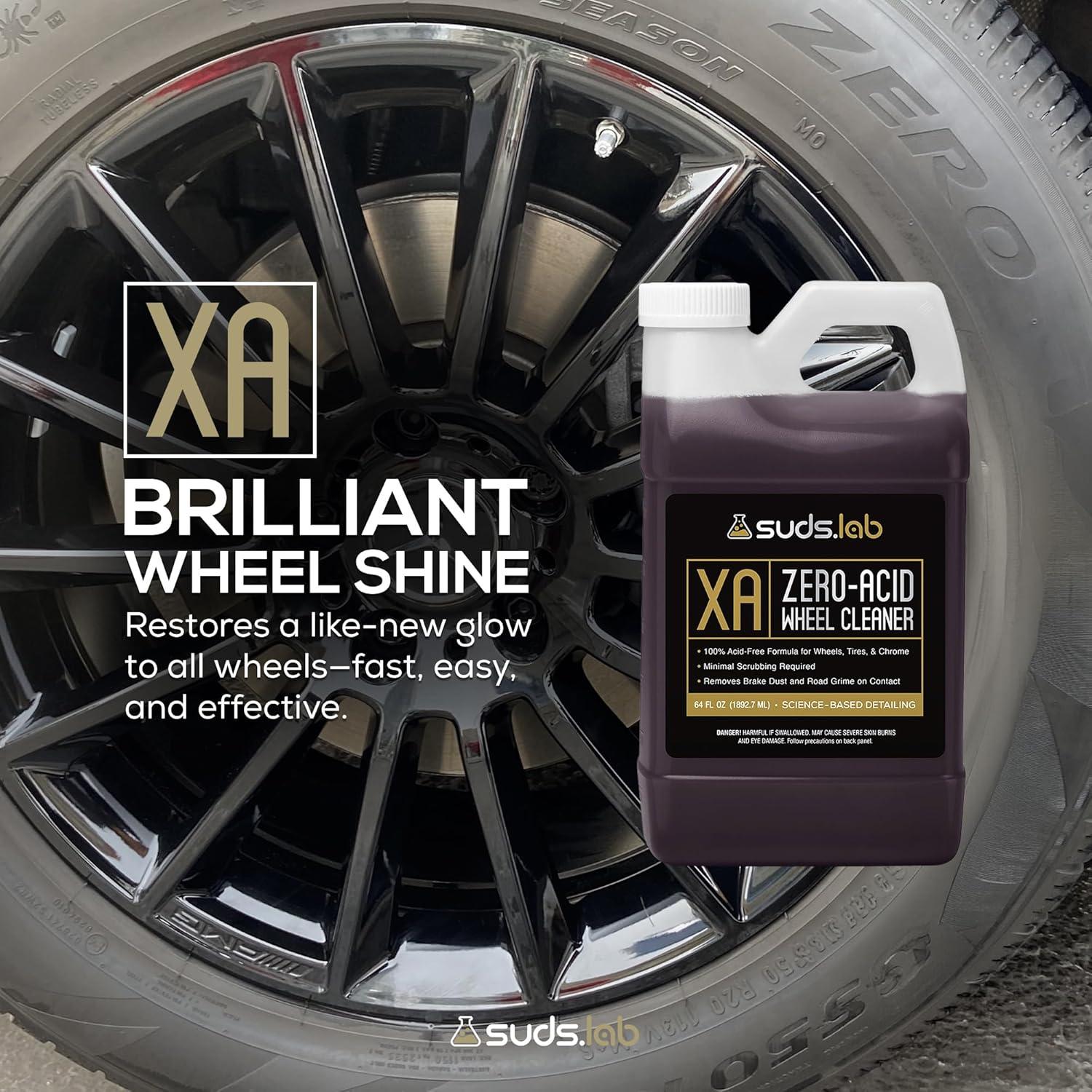 image:imageSuds Lab XA ZeroAcid Wheel Cleaner Cleans Brake Dust and Grime for Car Rims and Tires Safe on Chrome Alloy and Aluminum Rims 64 oz64 Fl Oz Pack of 1