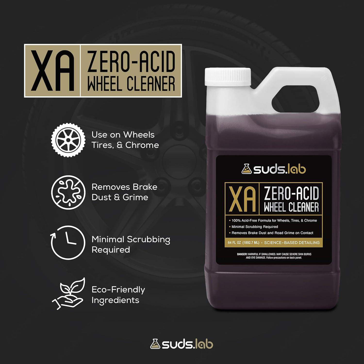 image:imageSuds Lab XA ZeroAcid Wheel Cleaner Cleans Brake Dust and Grime for Car Rims and Tires Safe on Chrome Alloy and Aluminum Rims 64 oz64 Fl Oz Pack of 1