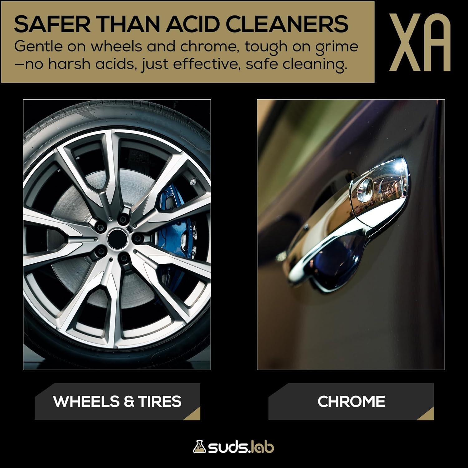 image:imageSuds Lab XA ZeroAcid Wheel Cleaner Cleans Brake Dust and Grime for Car Rims and Tires Safe on Chrome Alloy and Aluminum Rims 64 oz64 Fl Oz Pack of 1