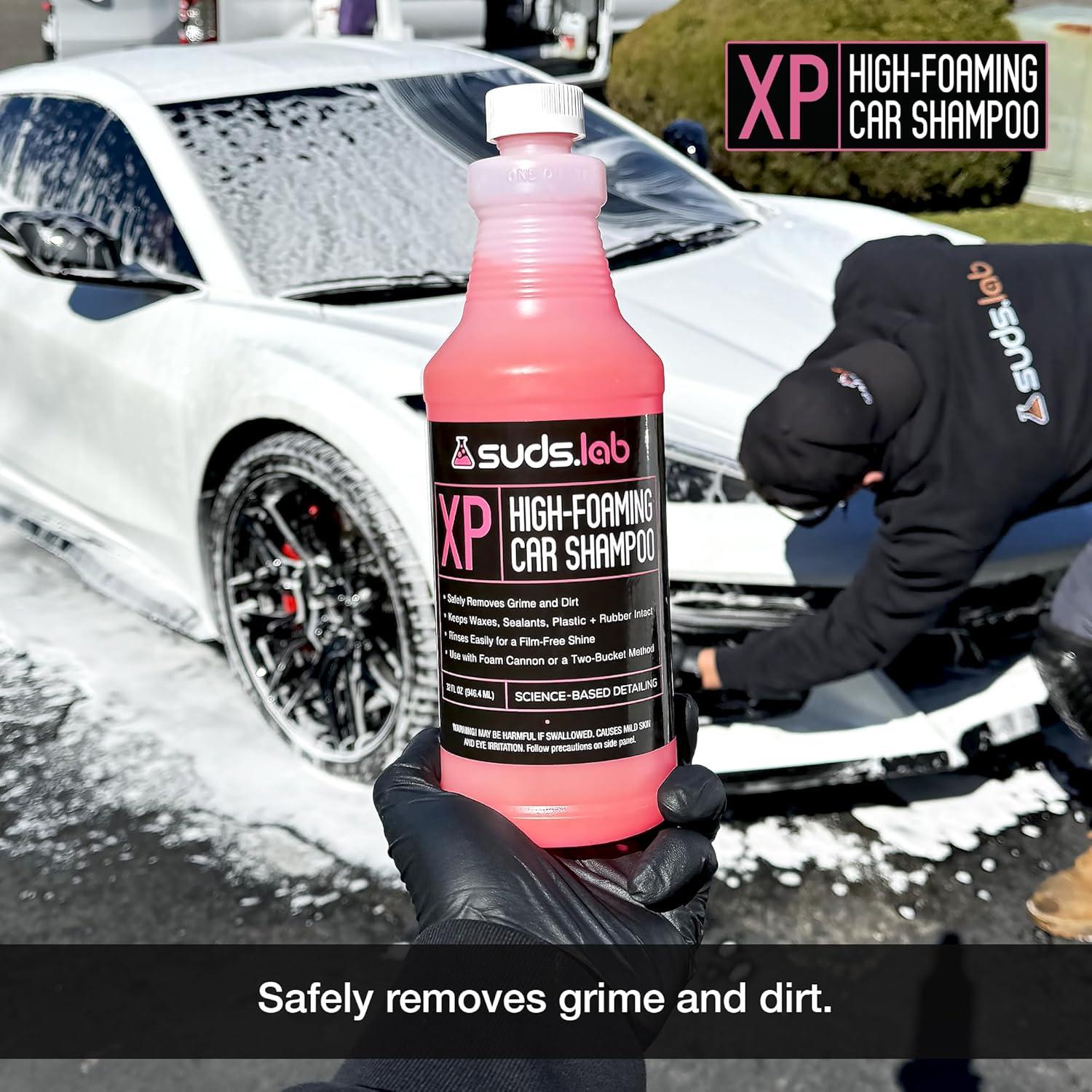 image:imageSuds Lab XP High Foaming Exterior Car Wash Shampoo Effectively Removes Dirt and Grime Use with Foam Cannon or Bucket Wash 64 oz32 Ounce Pack of 1