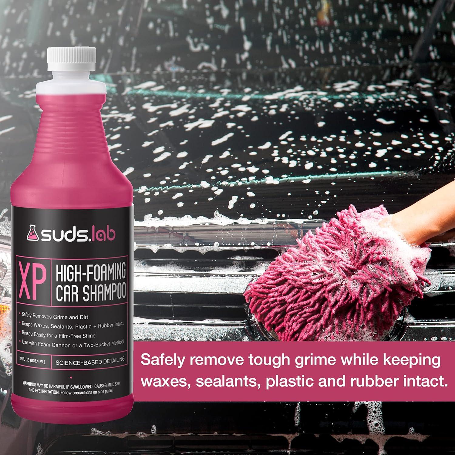 image:imageSuds Lab XP High Foaming Exterior Car Wash Shampoo Effectively Removes Dirt and Grime Use with Foam Cannon or Bucket Wash 64 oz32 Ounce Pack of 1