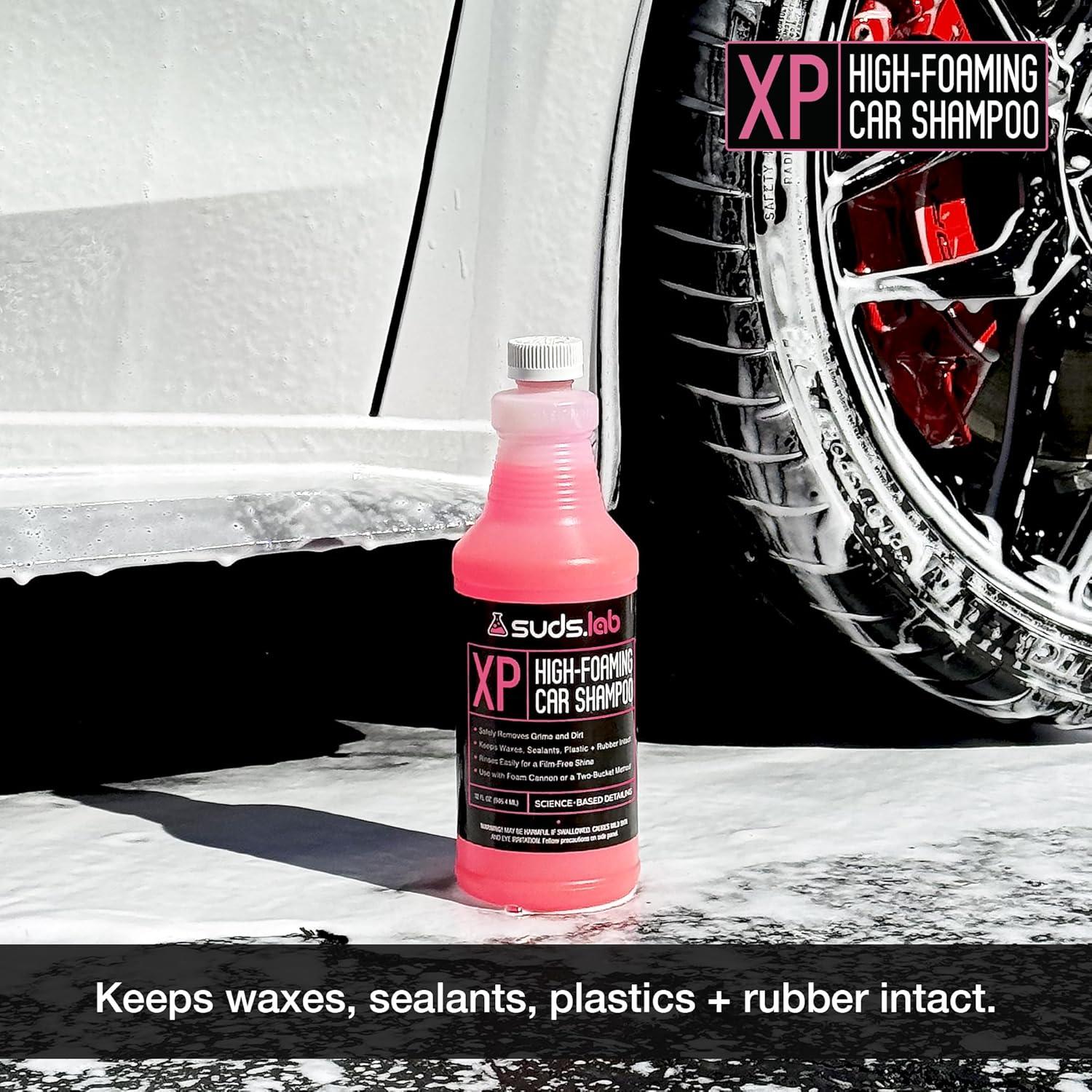 image:imageSuds Lab XP High Foaming Exterior Car Wash Shampoo Effectively Removes Dirt and Grime Use with Foam Cannon or Bucket Wash 64 oz32 Ounce Pack of 1