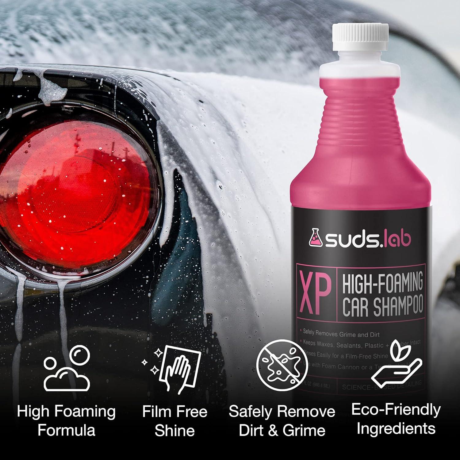 image:imageSuds Lab XP High Foaming Exterior Car Wash Shampoo Effectively Removes Dirt and Grime Use with Foam Cannon or Bucket Wash 64 oz32 Ounce Pack of 1