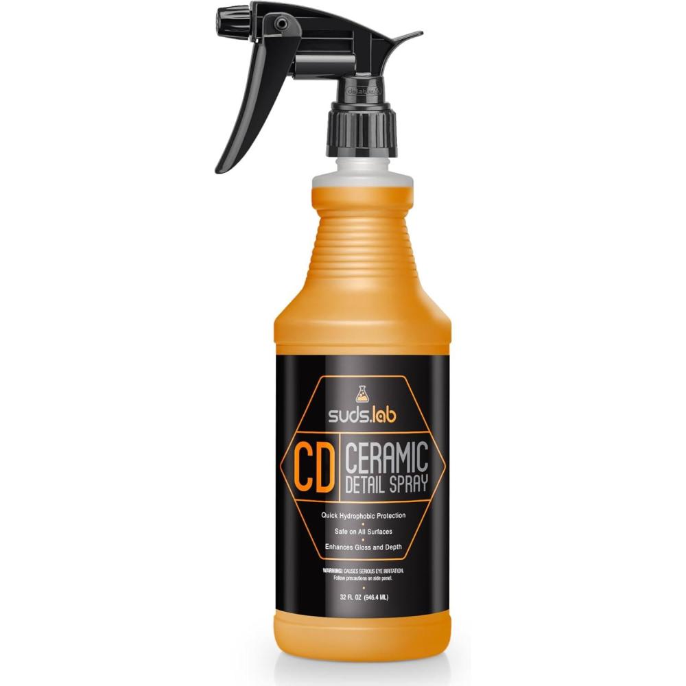 image:imageSuds Lab CD Ceramic Detail Spray Wax Preserving Detailing Cleaner Easy Surface Prep Remove Dirt Dust And Oil Water Repellent Protection Easy To Use Spray For A Spot Free Shine 32 oz