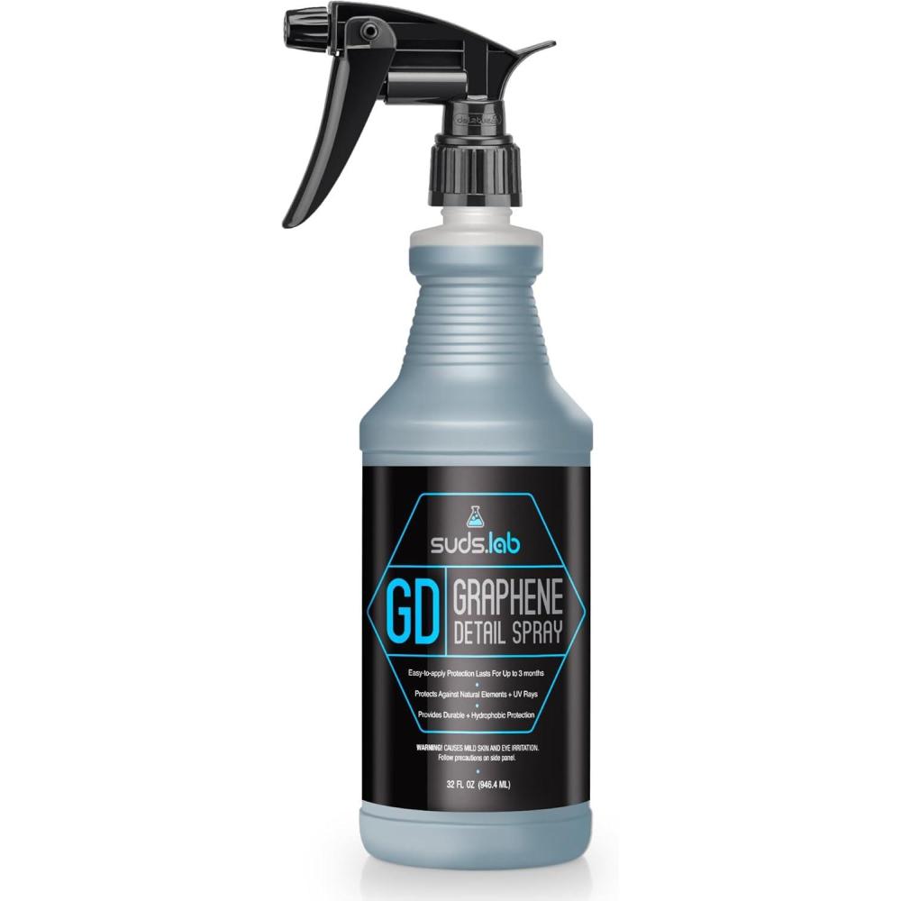 image:imageSuds Lab GD Graphene Detail Spray High Gloss Shine amp UV Protection for Cars FastActing Coating for Paint Clear Coat amp Glass Water Beading LongLasting Protection 32oz