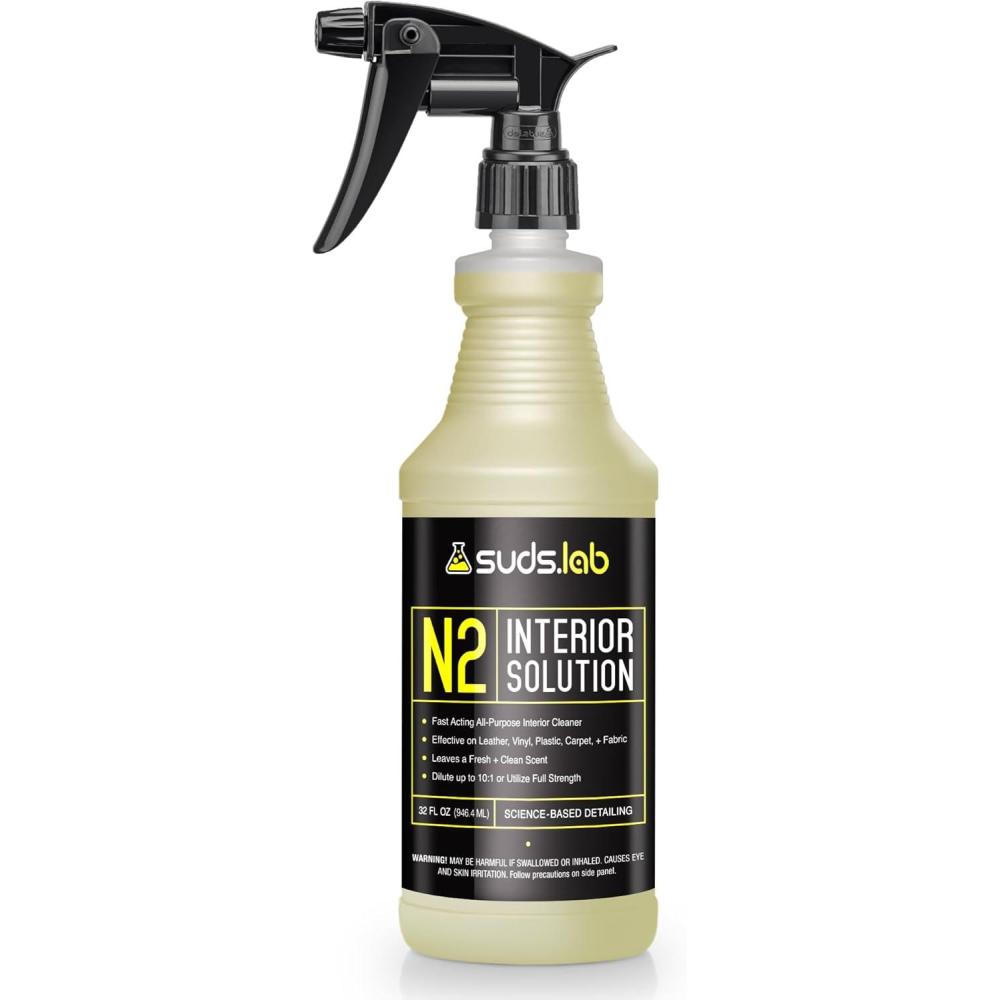 image:imageSuds Lab N2 All Purpose Interior Solution for Cars and Boats Safe for Leather Vinyl Cloth Carpet 32 oz Bottle