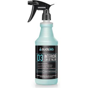 Suds Lab D3 Interior Car Detailer, Auto Detailing Spray that Cleans, Restores Shine, and Protects Interior Surfaces – 32 oz(32 Fl Oz (Pack of 1))