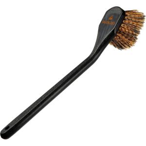 Suds Lab FW Fender Well Brush, Car Wash Brush, Long Handle Tire Cleaner for Car Detailing, 18 Inch, Soft Bristles, Non-Slip Grip, Black