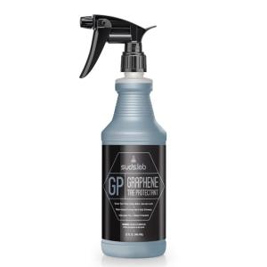 Suds Lab GP – Graphene Tire Protectant, Gloss Car Wheel Protectant, Dressing, and Coating for a Like-New Look, Black Satin Spray Tire Polish, 32 oz(32 fl oz)