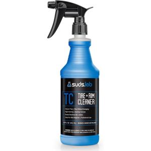Suds Lab TC Tire and Rim Cleaner, Acid-Free Foaming Cleaning Solution, Safe for All Finishes, Home Car Detailing Wash 32 oz.