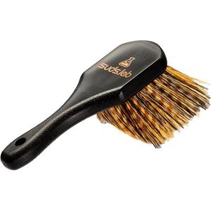 Suds Lab Wheel Spoke Brush Rubberized Handle Soft Bristle Car Detailing Wheel Brush, Rim, Wheel, Dust Cleaner Brush(Plastic Handle)