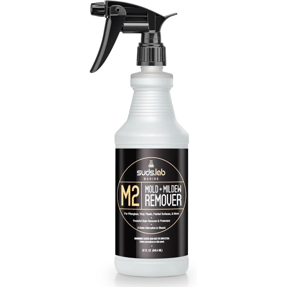image:imageSuds Lab Marine MildewStain Remover Instantly Removes Mold Stains and Mildew Stains Sodium Hypochlorite Formula Less Abrasive Easy to Use