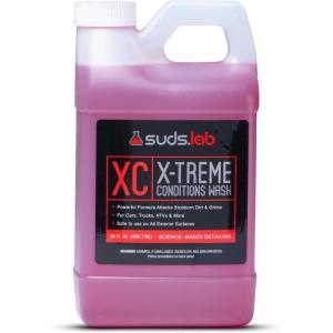 Suds Lab XC X-Treme Conditions Wash, Deep Cleaning Decon Car Wash Soap For A Fresh Start, Removes Old Wax And Sealants, Efficient Surface Prep For New Polish Or Coating, Spot-Free Shine, 64 oz.